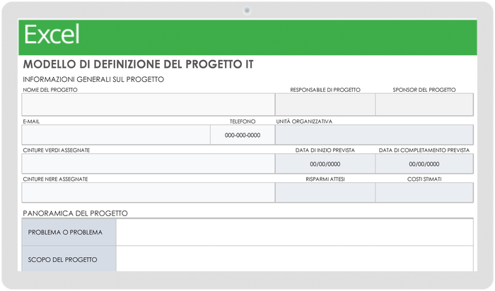 Definizione del progetto informatico