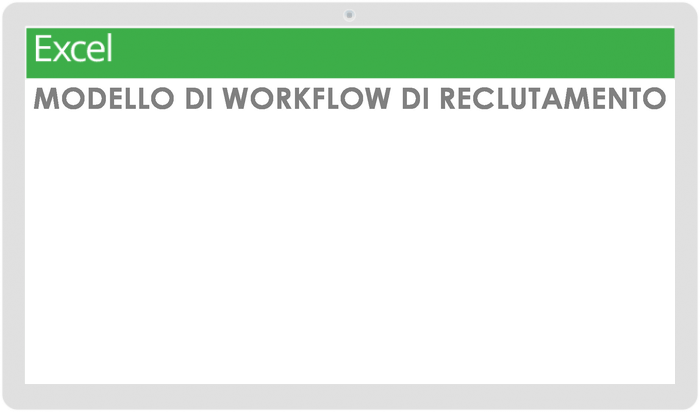 Modello di flusso di lavoro per il reclutamento